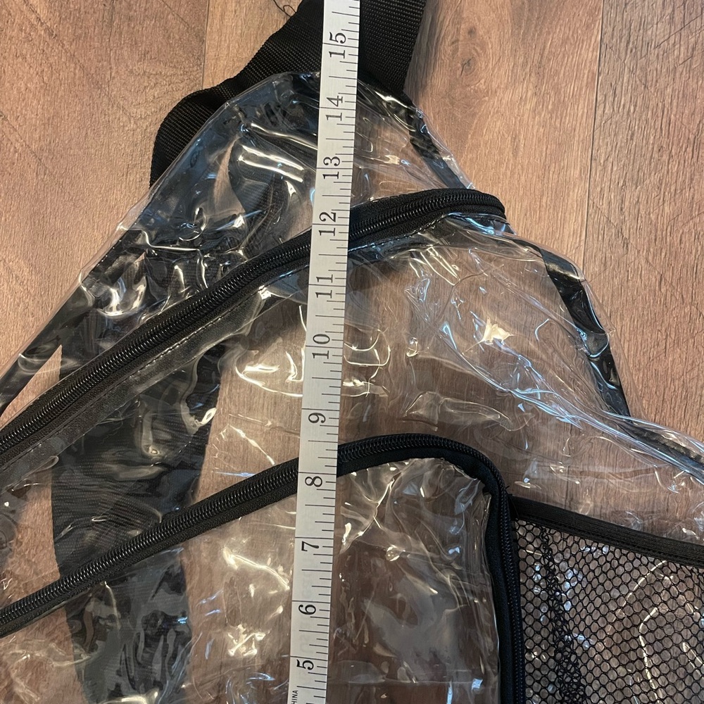 Clear stadium crossbody bag with pockets - Picture 4 of 7